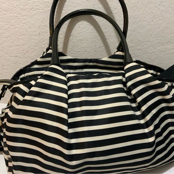 Kate Spade New York Women's Classic Nylon Stevie Striped Diaper Bag Size Large - Picture 3 of 16